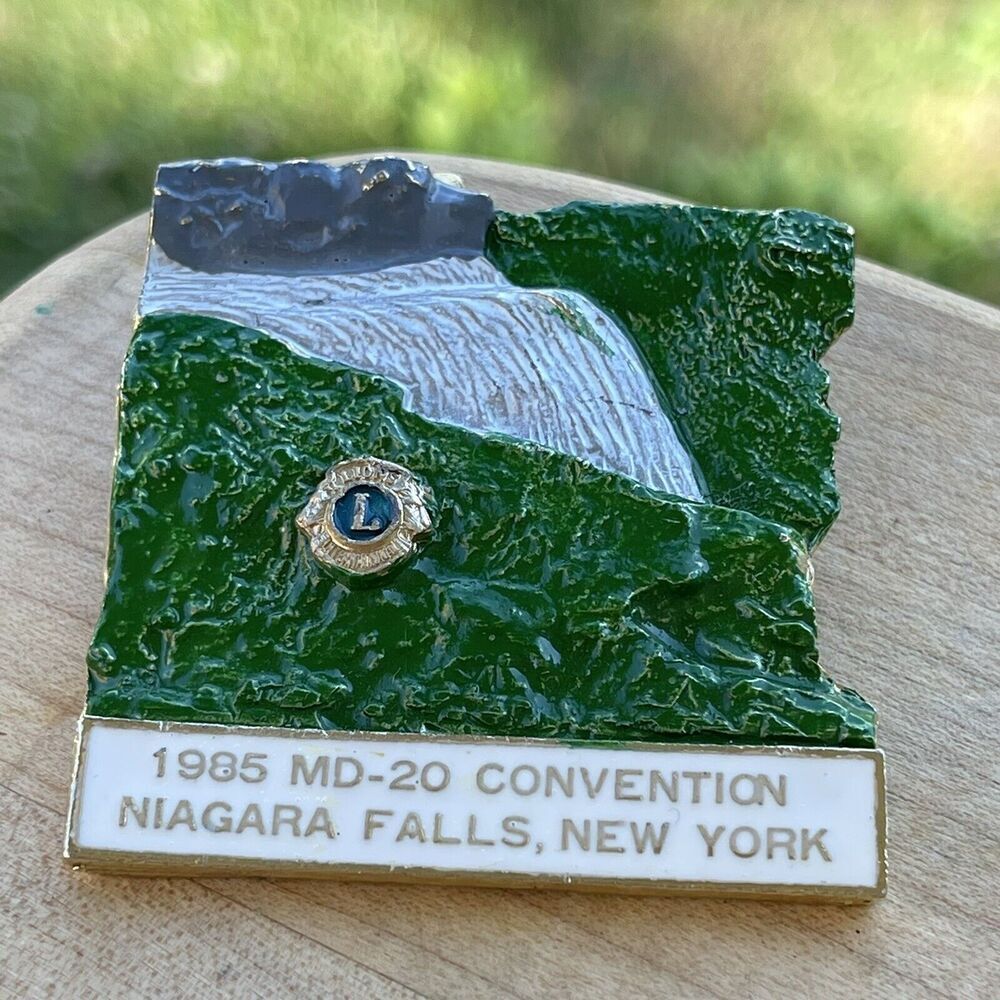 Lions Club Lapel Pin 1985 MD-20 Convention Niagara Falls NY 2"